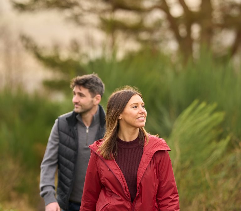 Couple walking up The Knock