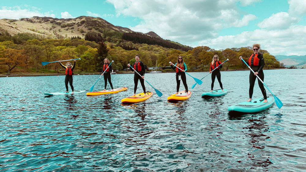 Paddleboard in groups